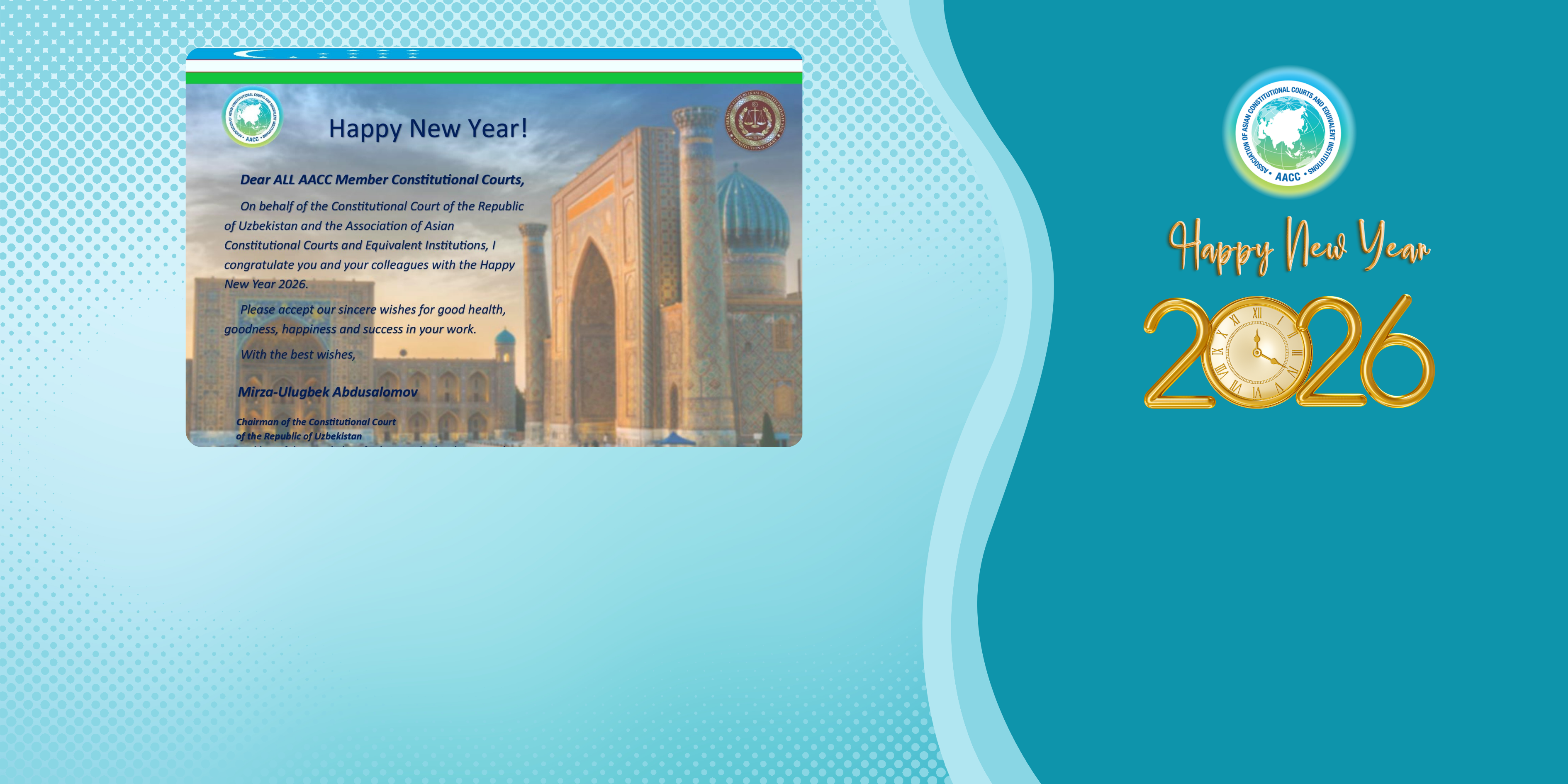 New Year Greetings from the President of AACC